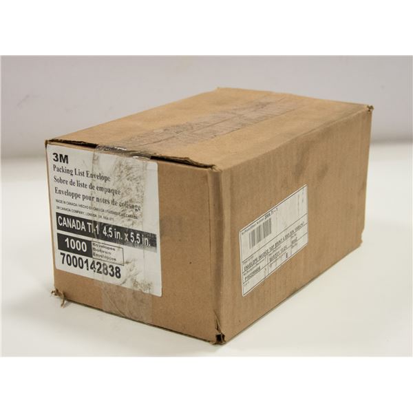 CASE OF 1000 PACKING ENVELOPES