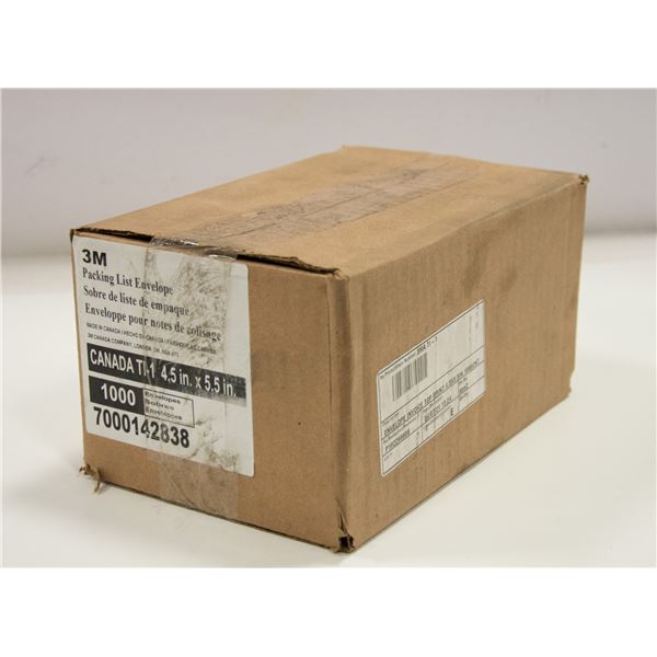 CASE OF 1000 PACKING ENVELOPES