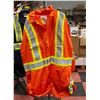 Image 1 : ORANGE 3M COTTON COVERALS,XXL,REFLECTIVE STRIP