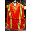 Image 1 : ORANGE SUREYOR SAFETY VEST,XXL,REFLECTIVE STRIPE