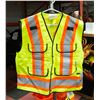 Image 1 : YELLOW SURVEYOR SAFETY VEST,LARGE