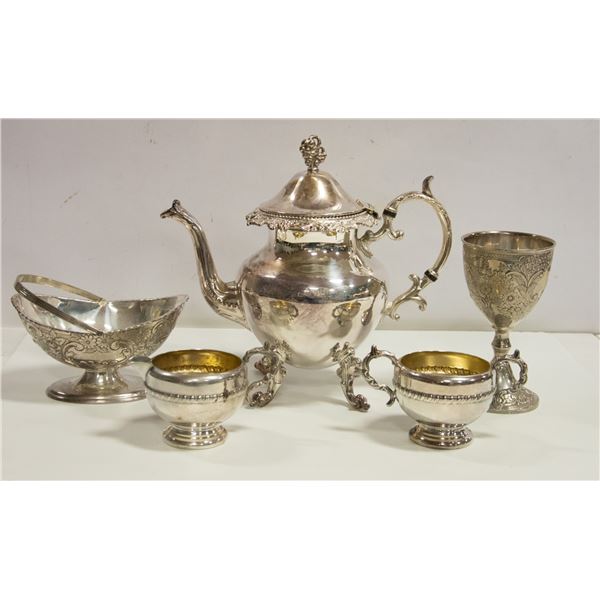 3 PC KING SILVER PLATE