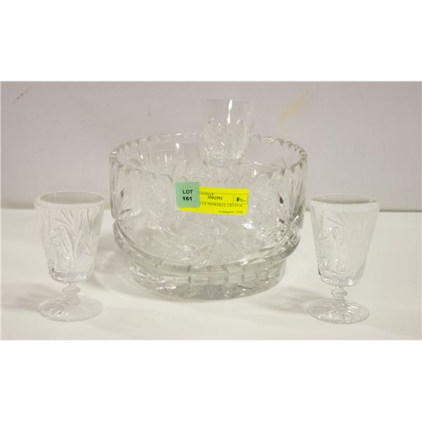 10 PIECES OF PINWHEEL CRYSTAL