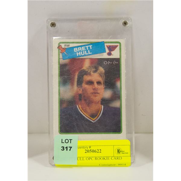 BRETT HULL OPC ROOKIE CARD