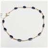 Image 1 : S106-75 14K NATURAL BLUE SAPPHIRE BRACELET