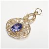 Image 1 : S106-65 14K NATURAL TANZANITE PENDANT