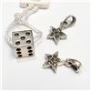 Image 1 : S106-58 THREE .925 STERLING SILVER PENDANTS