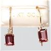 Image 1 : S106-60 10K GARNET EARRINGS