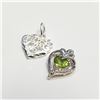 Image 1 : S106-91 SILVER PERIDOT PENDANT + SILVER SWEET 16