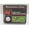 ABERCROMBIE & FINCH GOLF BALL MONOGRAMMER