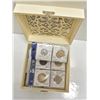 JEWELRY BOX WITH WORLD COINS