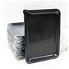 Image 1 : LOT OF 15 NEW BLACK ROLLING TRAYS