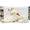 Image 1 : LARGE PLUSH WHITE SIBERIAN TIGER 46" LONG