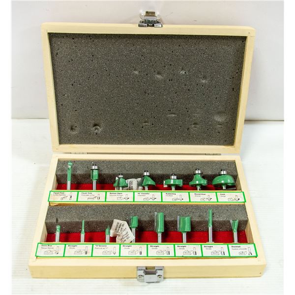 NEW 15 PC ROUTER BITS