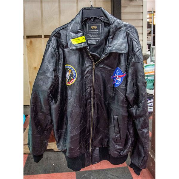NEW NASA LEATHER JACKET - XXL