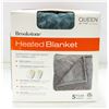 Image 1 : BROOKSTONE SIZE: QUEEN 90 X 100 HEATED BLANKET