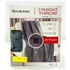Image 1 : BROOKSTONE HEATED THROW 50 IN X 60 IN