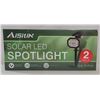 Image 1 : NEW 2 PACK LED SOLAR SPOTLIGHT