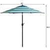 Image 2 : NEW REPACK HOLLYHOME 7.5' PATIO UMBRELLA WITH TILT