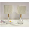 Image 1 : PAIR OF NEW WOODEN USB TABLE LAMPS