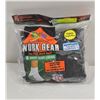 BLACK WORK BOOT SOCKS SIZE 6-12 - 6 PACK FRUIT OF