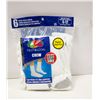 Image 1 : 6PK ANKLE SOCKS SIZE 6-12 WHITE FRUIT OF THE LOOM