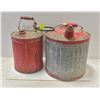 Image 1 : TWO ANTIQUE GAS CANS METAL