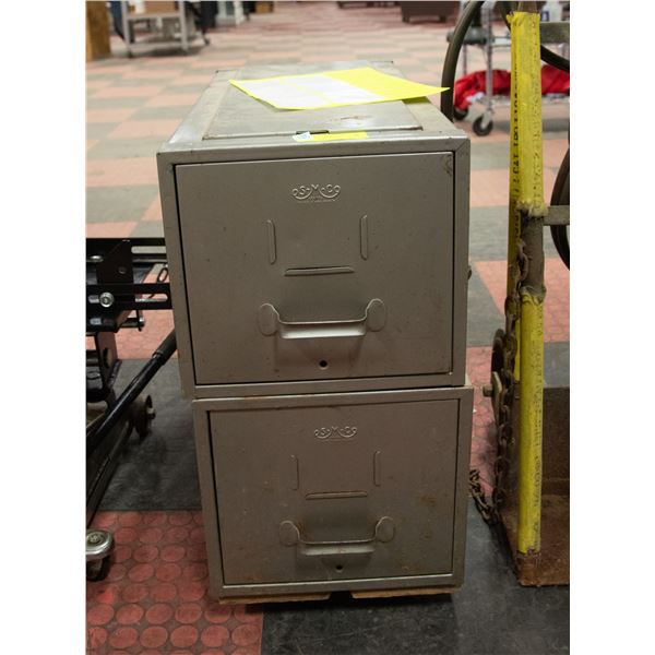 METAL CABINET WITH CONTENTS