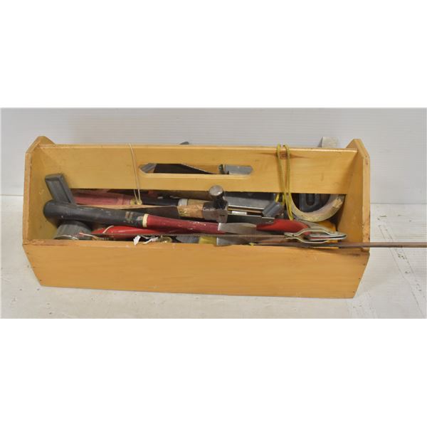 CARPENTERS BOX OF TOOLS