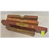 Image 1 : LOT OF 4 VINTAGE WOOD LEVELS