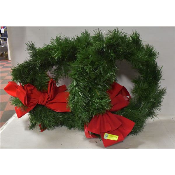 2 CHRISTMAS WREATHS
