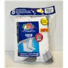 6PK CREW SOCKS ,SIZE 12-16, WHITE