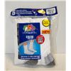 Image 1 : 6PK CREW SOCKS ,SIZE 12-16, WHITE
