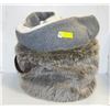 Image 1 : FAUX FUR BASKET WITH SHERPA FLEECE