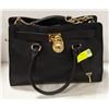 Image 1 : AUTHENTIC MICHAEL KORS PURSE: BLACK WITH GOLD