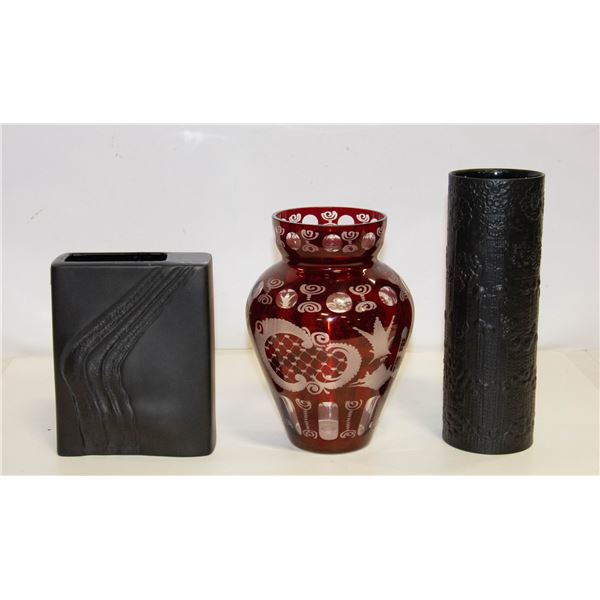 ESTATE LOT OF 3 VASES