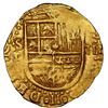 Image 1 : Seville, Spain, gold cob 2 escudos, Philip II, assayer Gothic D below mintmark S to left, NGC MS 63.