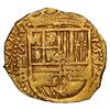 Image 1 : Seville, Spain, gold cob 2 escudos, 1592 date to right, assayer B below denomination II and mintmark