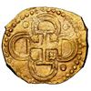 Image 2 : Seville, Spain, gold cob 2 escudos, 1592 date to right, assayer B below denomination II and mintmark