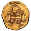 Image 2 : Seville, Spain, gold cob 2 escudos, 1593 date to right, assayer B below denomination and mintmark to