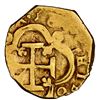 Image 2 : Seville, Spain, gold cob 2 escudos, 1615 D/V, very rare, NGC AU 55, finest and only example in NGC c