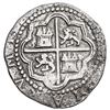 Image 2 : Lima, Peru, cob 2 reales, Philip II, assayer Diego de la Torre, *-ii to left, P-oD to right, Grade 1