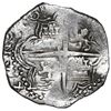 Image 2 : Potosi, Bolivia, cob 8 reales, 1617 M, Grade 1.