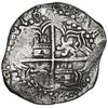 Image 2 : Potosi, Bolivia, cob 8 reales, 1618 T, Grade 1.