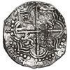 Image 2 : Potosi, Bolivia, cob 8 reales, 1618 T, date at 9 o'clock, Grade 1.