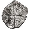Image 2 : Potosi, Bolivia, cob 8 reales, 1619 T, quadrants of cross transposed, Grade 1.