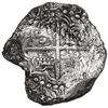 Image 2 : Potosi, Bolivia, cob 8 reales, 1619 T, quadrants of cross transposed, Grade 1.