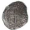 Image 2 : Potosi, Bolivia, cob 8 reales, 1620 T, quadrants of cross transposed, Grade 1.