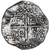 Image 2 : Potosi, Bolivia, cob 8 reales, 1620 T (date as 16ZO_O), quadrants of cross transposed, mintmark retr