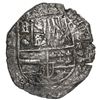 Image 1 : Potosi, Bolivia, cob 8 reales, 1621 T, quadrants of cross transposed, new style of lions, Grade 1.